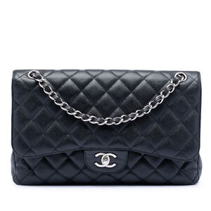 Pre-Loved Chanel Jumbo Classic Caviar Double Flap